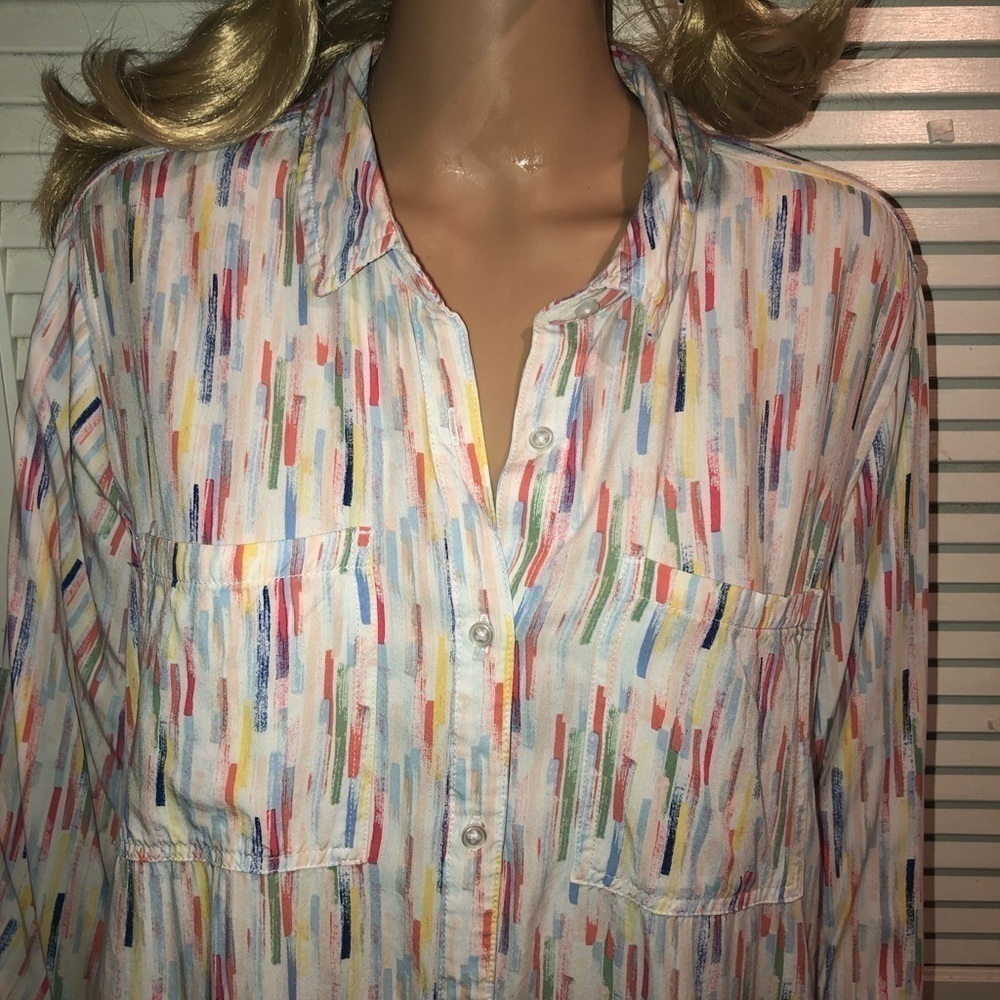 Khaki & Co. Long sleeve oversized button up shirts medium/large - Picture 8 of 10